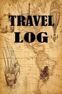 Travel Log Travel Notebook, Journal, Diary Size 6x9inch