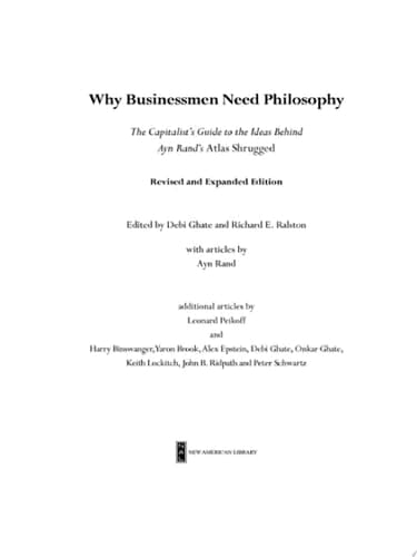 Why Businessmen Need Philosophy