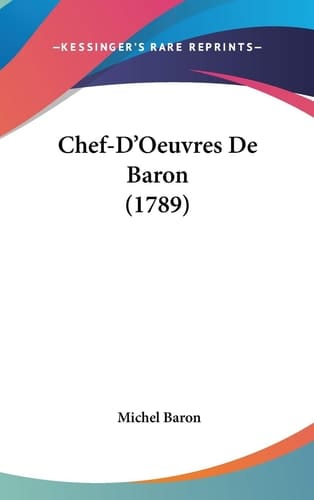 Chef-D'Oeuvres de Baron