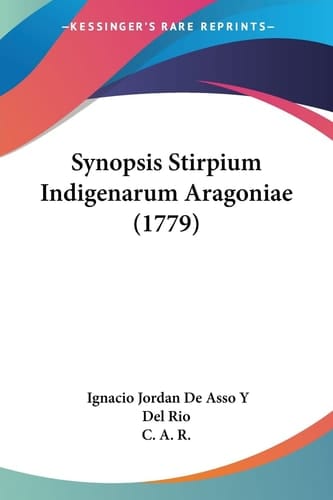 Synopsis Stirpium Indigenarum Aragoniae (1779)