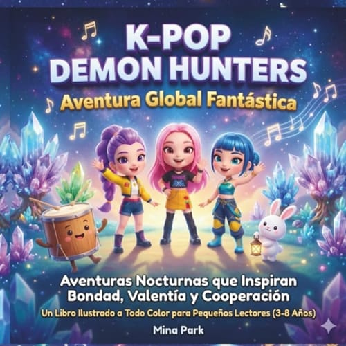 Kpop Demon Hunters: Aventura Global Fantástica: Aventuras Nocturnas que Inspiran Bondad, Valentía y Cooperación (Spanish Edition)