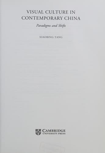 Visual Culture in Contemporary China