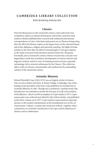 Aristotle: Rhetoric