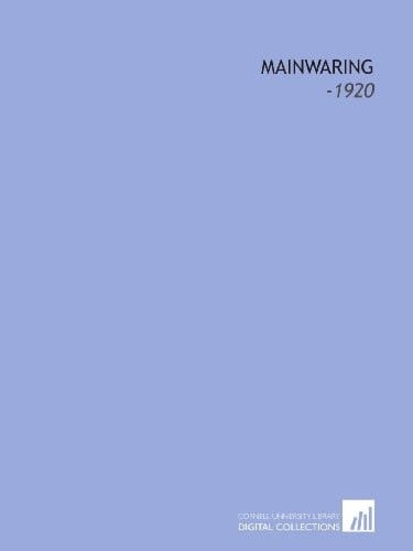 Mainwaring: -1920
