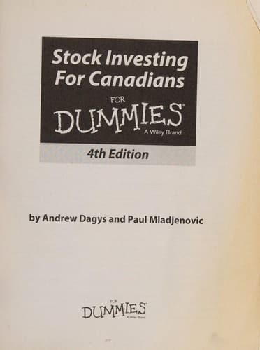Stock Investing For Canadians For Dummies