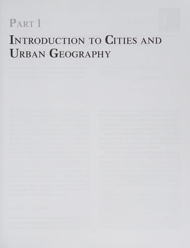 Urban Geography