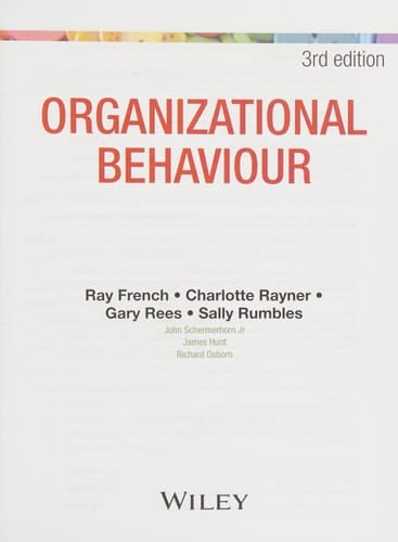 Organizational Behaviour