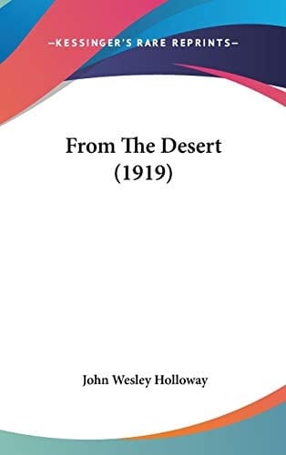 From The Desert (1919)