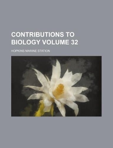 Contributions to biology Volume 32