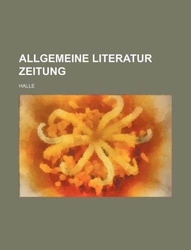 allgemeine literatur zeitung