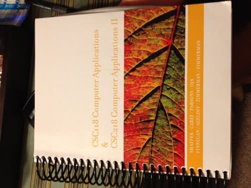 CSC 118 Computer Applications & CSC 218 Computer Applications II