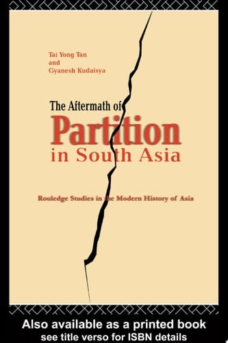 The Aftermath of Partition in South Asia