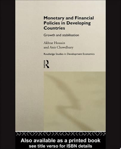 Monetary and Financial Policies in Developing Countries Growth and Stabilization