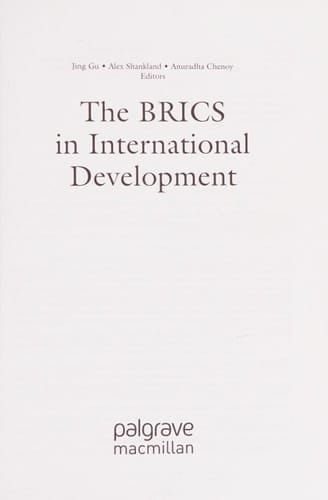 The BRICS in International Development
