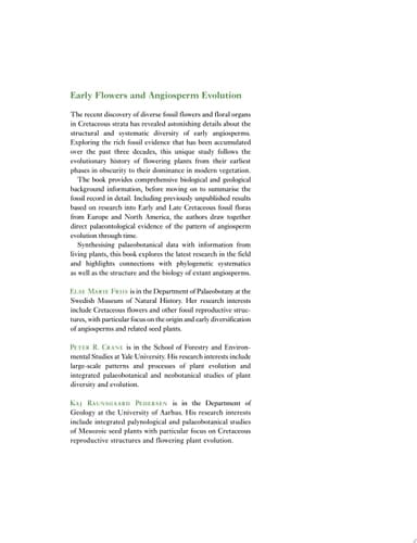 Early Flowers and Angiosperm Evolution
