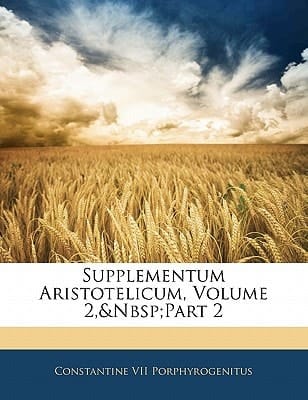 Supplementum Aristotelicum, Volume 2, part 2 (Latin Edition)