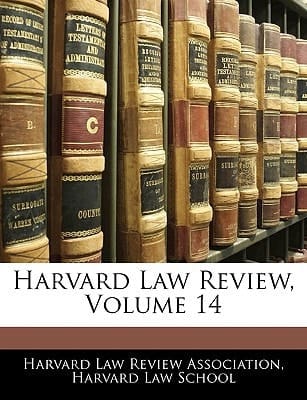 Harvard Law Review, Volume 14