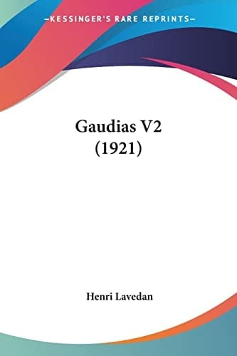 Gaudias V2 (1921) (French Edition)