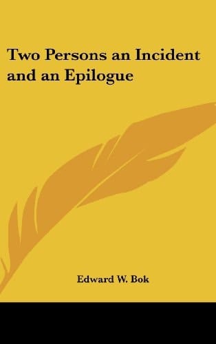 Two Persons an Incident and an Epilogue