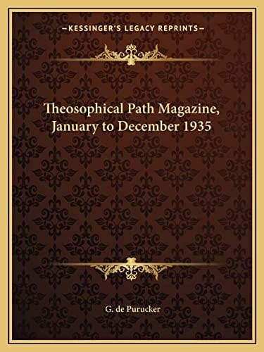 Theosophical Path Magazine, January to December 1935