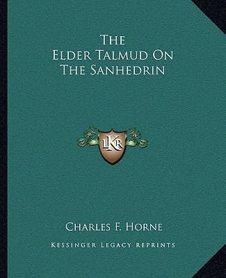 The Elder Talmud On The Sanhedrin