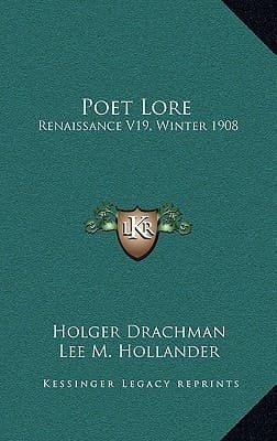 Poet Lore: Renaissance V19, Winter 1908