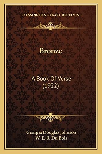 Bronze: A Book Of Verse (1922)