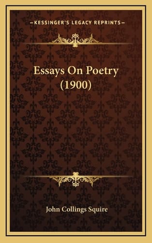Essays On Poetry (1900)
