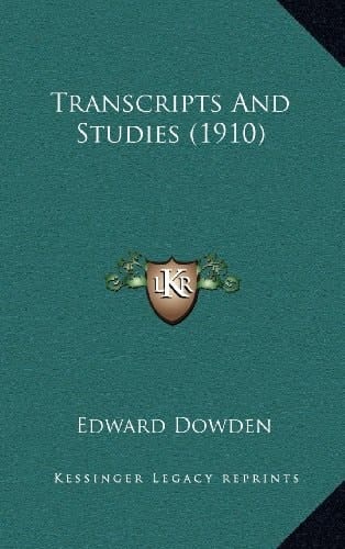 Transcripts And Studies (1910)