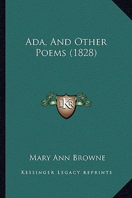 Ada, And Other Poems (1828)