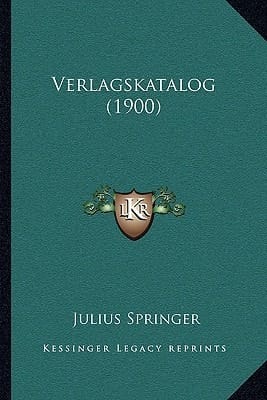 Verlagskatalog (1900) (German Edition)