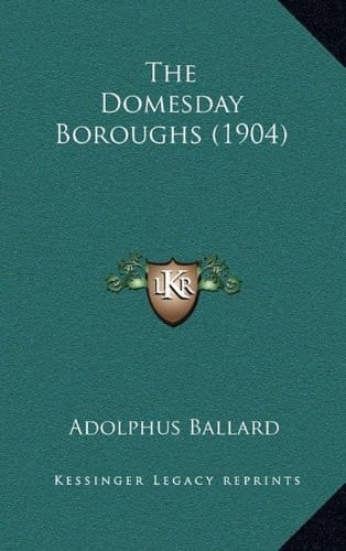 The Domesday Boroughs (1904)