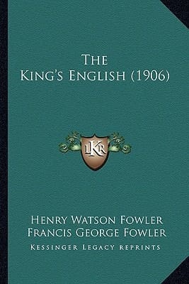 The King's English (1906)