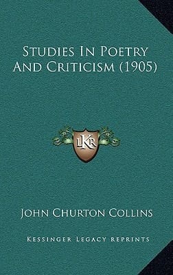 Studies In Poetry And Criticism (1905)
