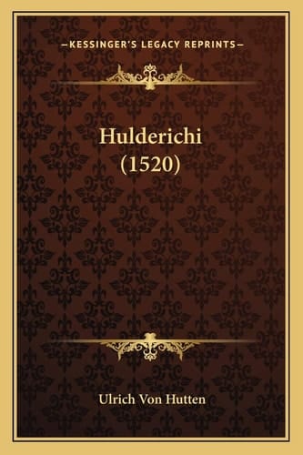 Hulderichi (1520) (Latin Edition)