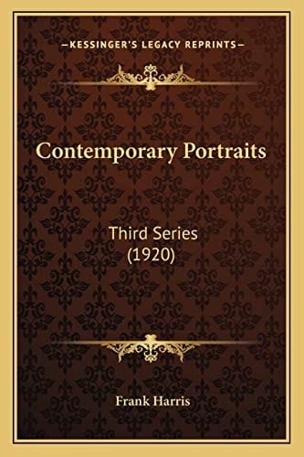 Contemporary Portraits: Third Series (1920)