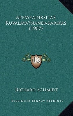 Appayyadiksita's Kuvalayanandakarikas (1907) (German Edition)