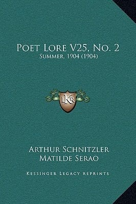Poet Lore V25, No. 2: Summer, 1904 (1904)