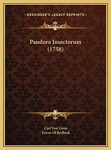 Pandora Insectorum (1758) (Latin Edition)