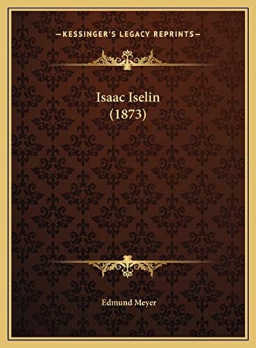 Isaac Iselin (1873) (German Edition)