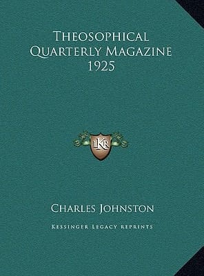 Theosophical Quarterly Magazine 1925