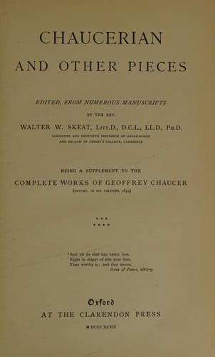 The Complete Works of Geoffrey Chaucer