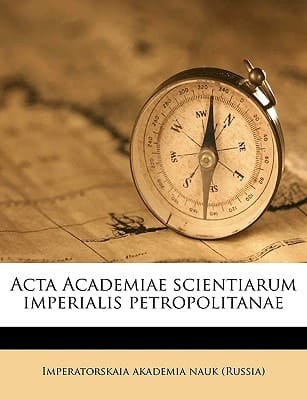 Acta Academiae scientiarum imperialis petropolitanae Volume pars 1, 1777 (Latin Edition)