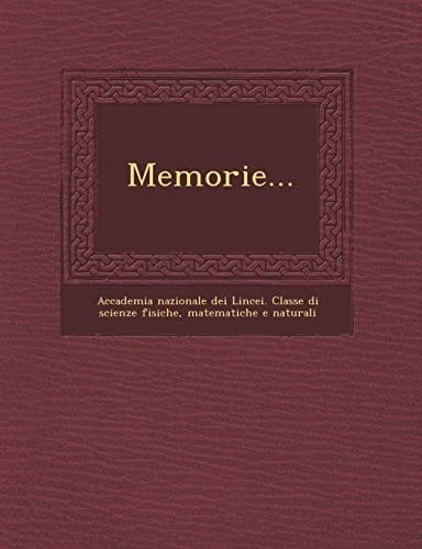 Memorie... (Italian Edition)