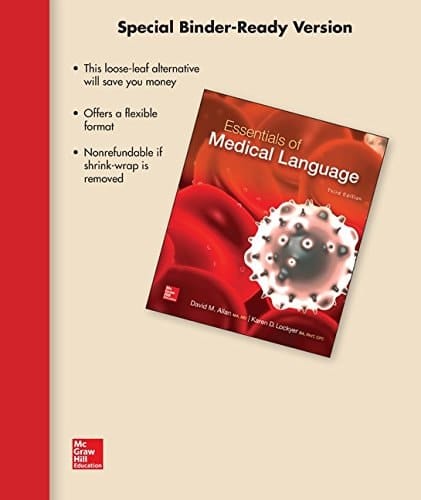 Loose Leaf for Essentials of Medical Language