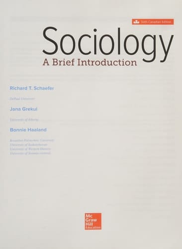 Sociology: a Brief Introduction