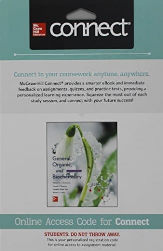 Connect 1-Semester Access Card for General, Organic, and Biochemistry