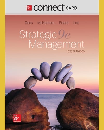 Connect Access Code Card for Strategic Management: Text and Cases