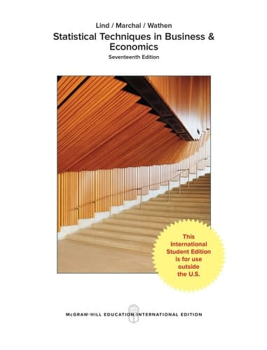 Statistical Techniques in Business & Economics