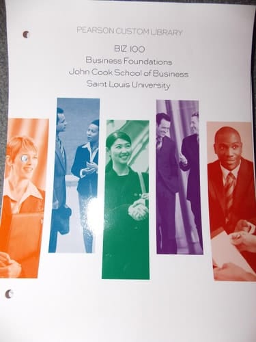 BIZ 100 Business Foundations John Cook School of Business Saint Louis University